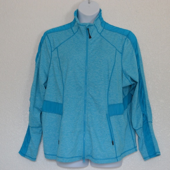 Zella Jackets & Blazers - Zella Arctic Blue Full Zip Workout Jacket 3x